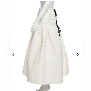 CECILIE BAHNSEN Textured Maxi Skirt – Designer Cool
